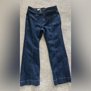 Pilcro Indigo Denim Jeans with Contrast Stitching